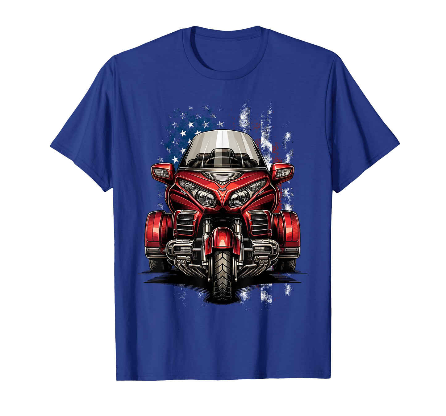 Motorcycle Trike American Patriotic MotorTrike US Flag Trike T-Shirt