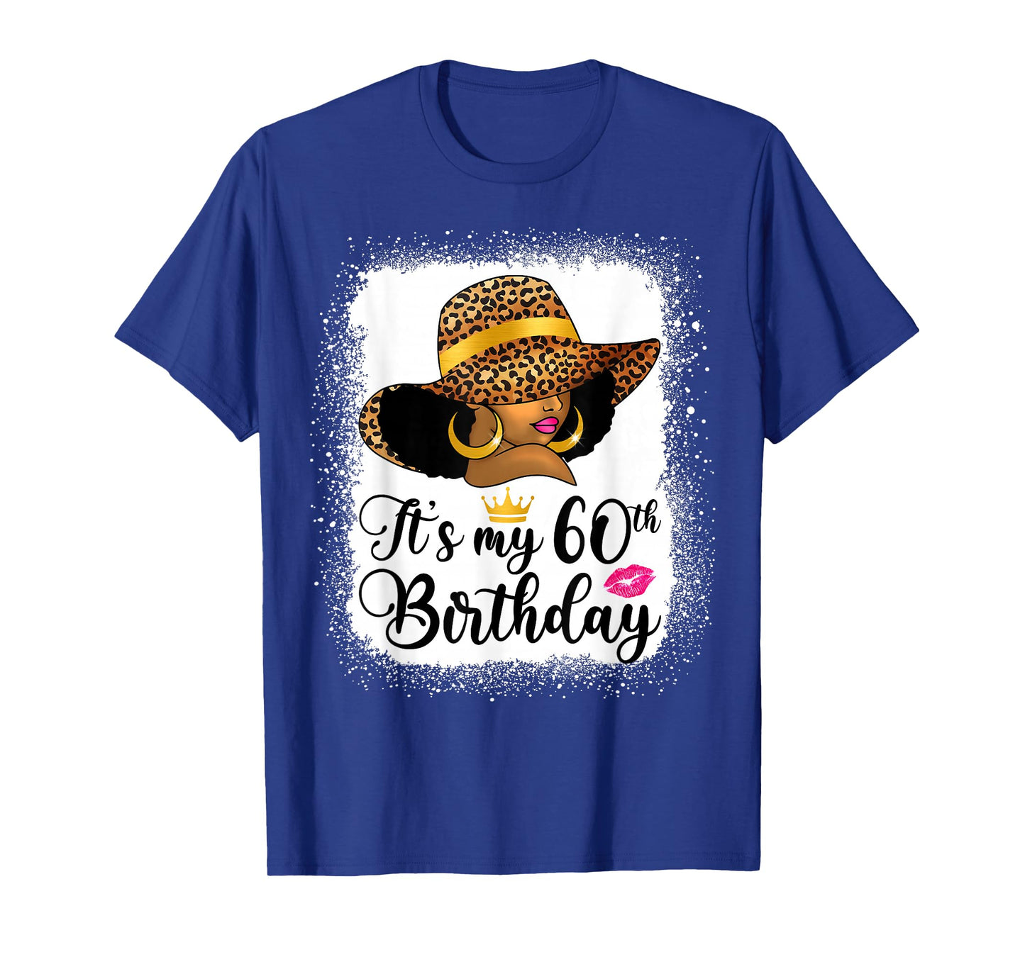 African American Woman It's My 60th Birthday Black Queen T-Shirt
