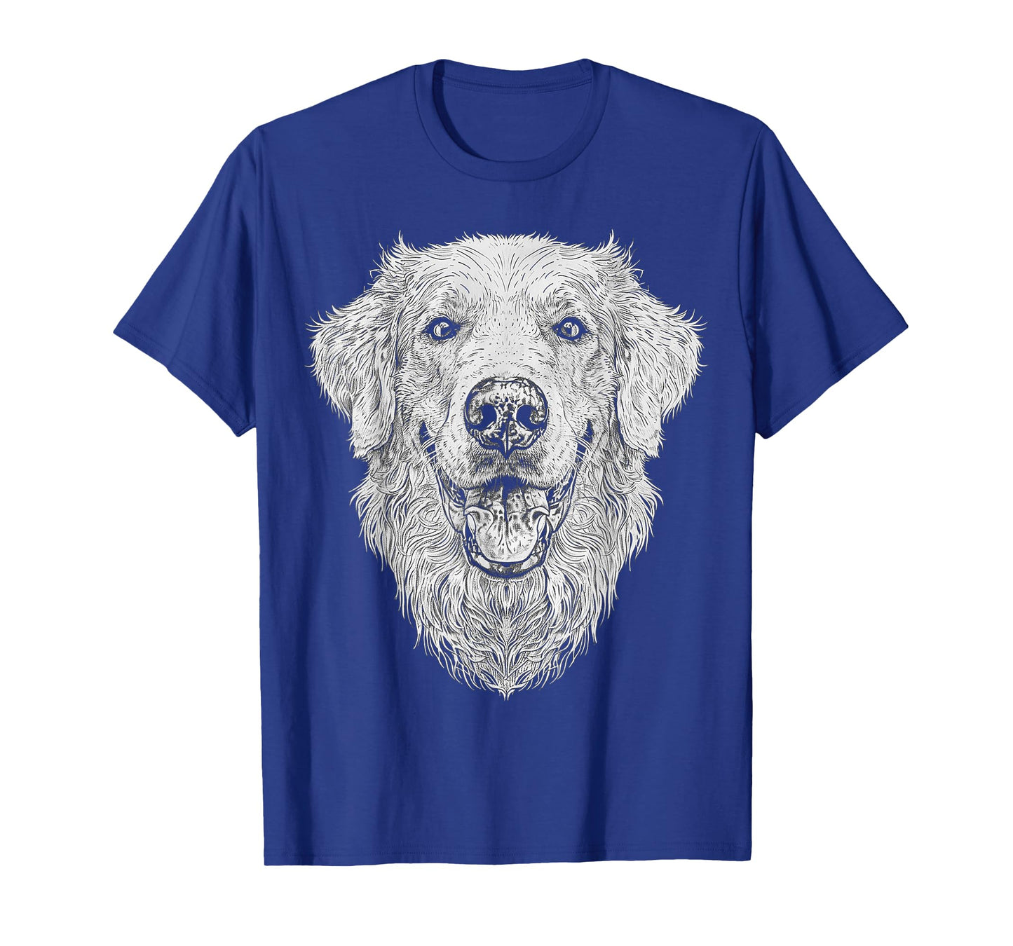 Golden Retriever Dog Motif Pet Illustration Golden Retriever T-Shirt