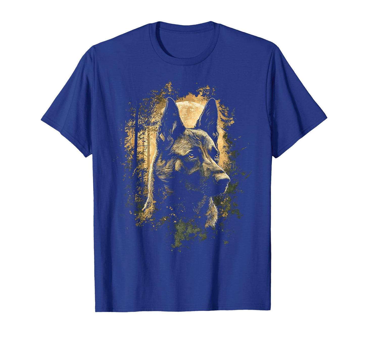 Belgian Malinois Dog Motif Pet Artwork Belgian Malinois T-Shirt