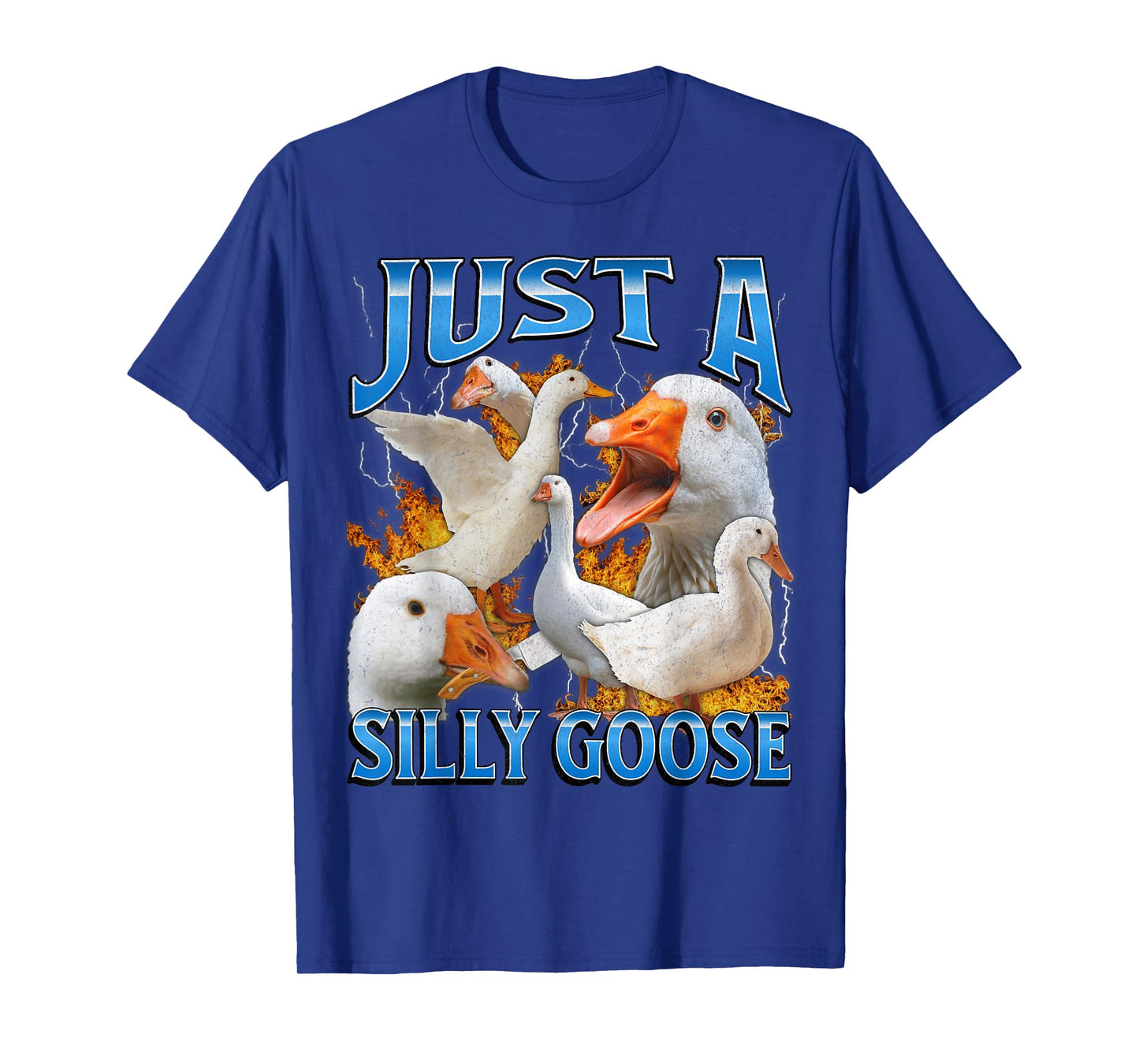 Silly Goose Funny Meme Bootleg Y2K Graphic T-Shirt