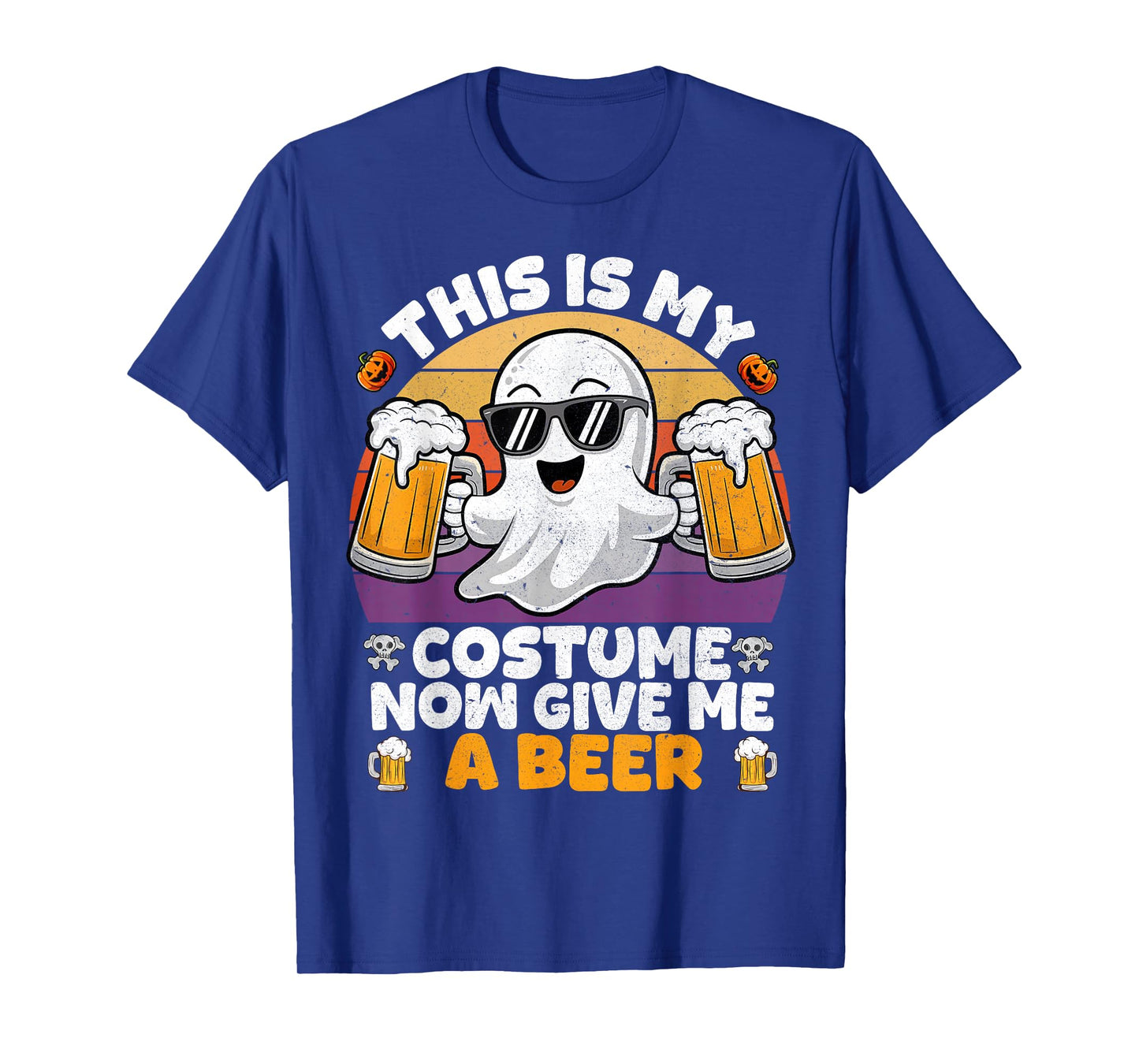 Funny Vintage Boo This is My Halloween Costumes Adults Mens T-Shirt