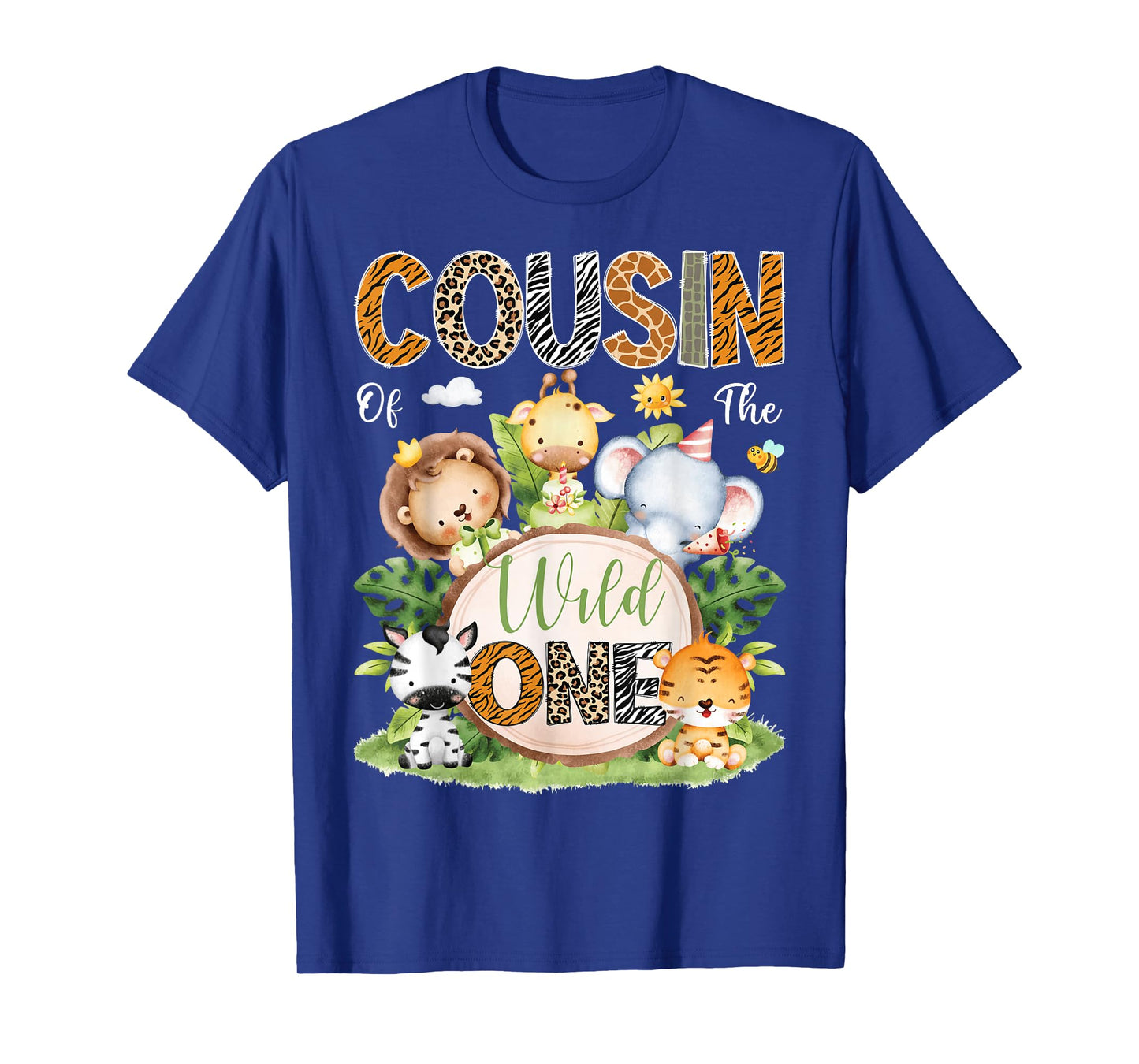 Cousin Of The Wild One 1St Birthday Kids Safari Jungle T-Shirt