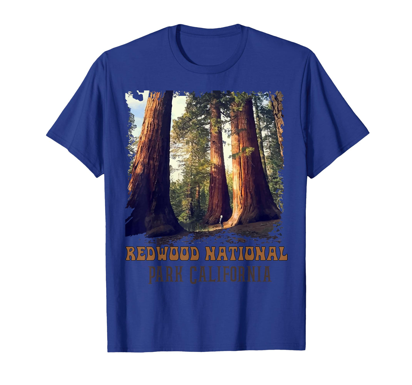Humboldt Redwoods Retro US California state Vintage parks T-Shirt