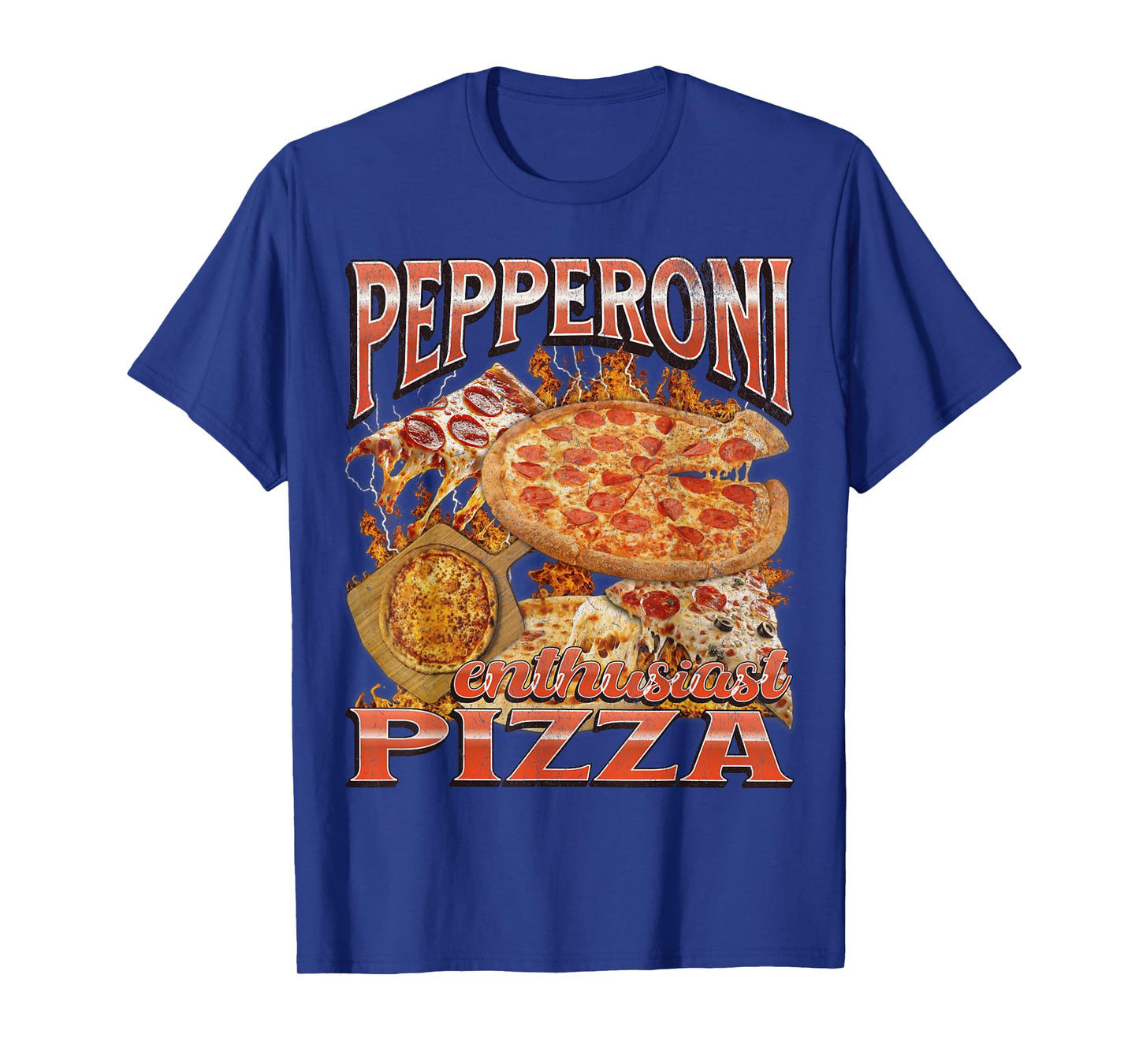 Funny Pepperoni Pizza Oddly Specific Meme Bootleg Graphic T-Shirt