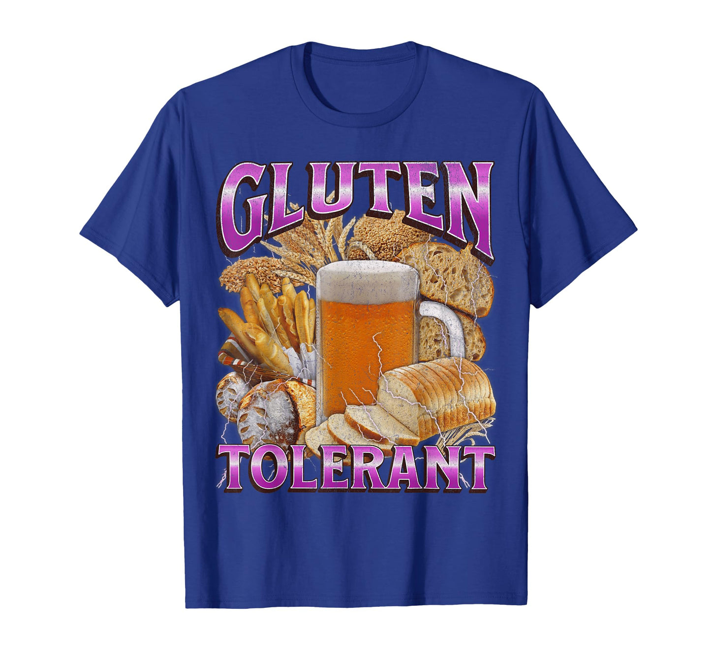 Gluten Tolerant Funny Celiac Disease Meme Bootleg Graphic T-Shirt