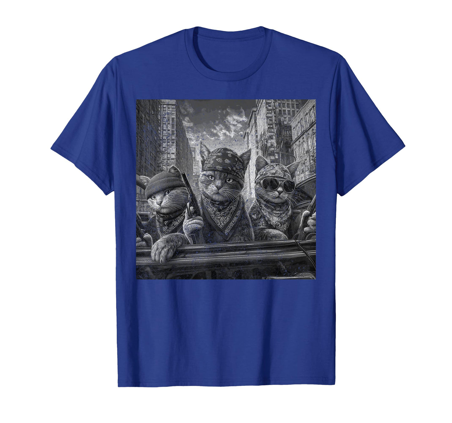 Gangster Cats Street Funny T-Shirt