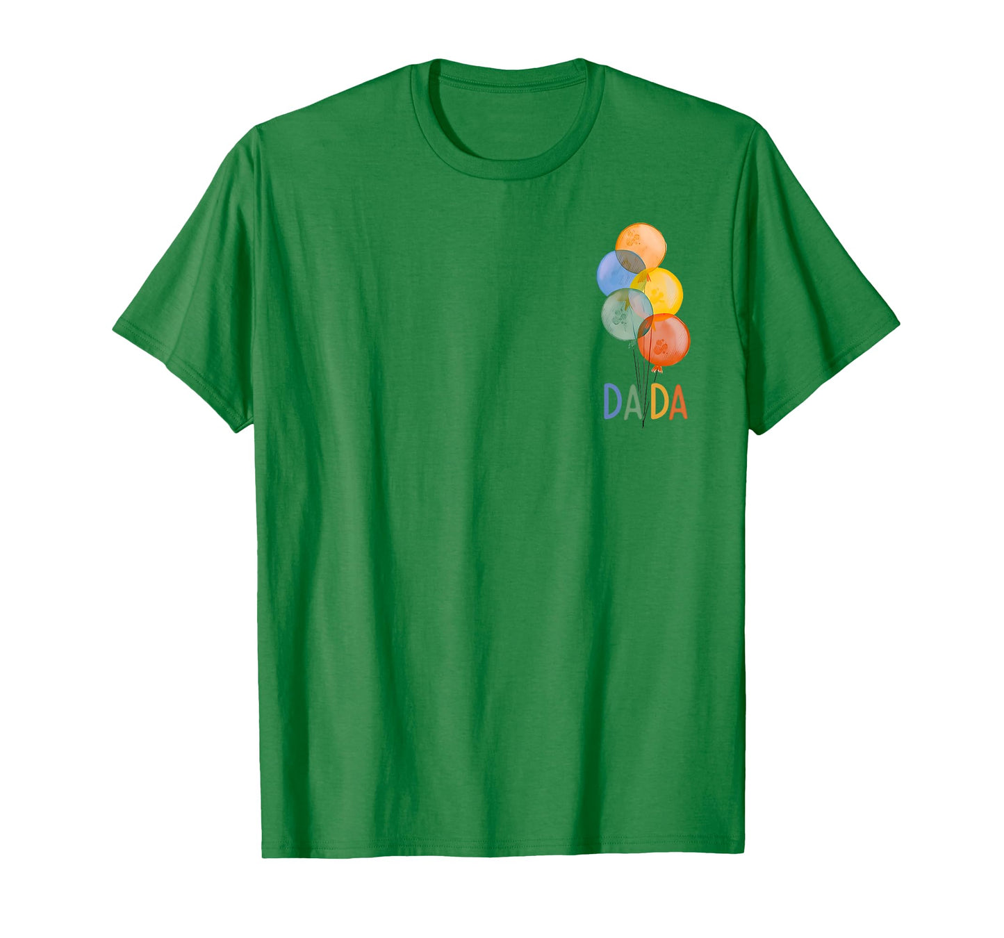Dada of The Rainbow Balloon Birthday Boy Girl Family T-Shirt