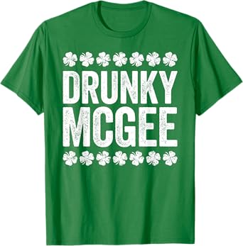 Drunky Mcgee Shirt Couple Irish Men Women St Patricks Day T-Shirt