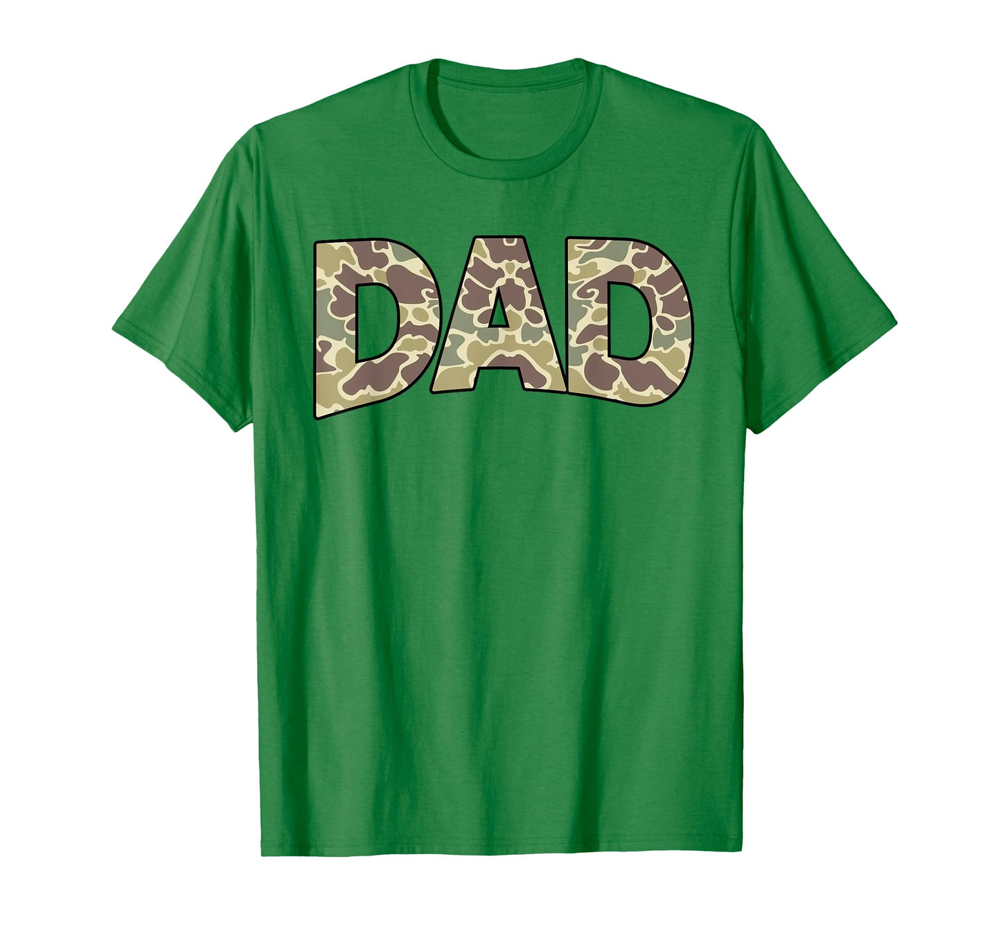 Men Old School Camo Dad, Retro Camouflage Daddy Father's Day T-Shirt