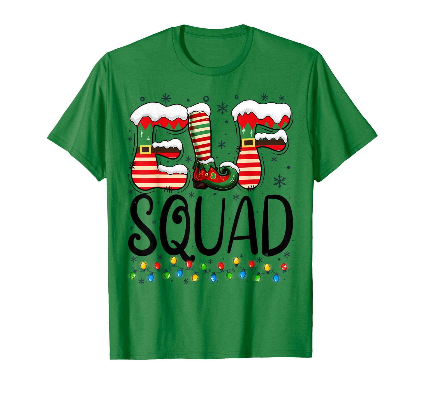Elf Squad Funny Christmas Family Pajamas T-Shirt