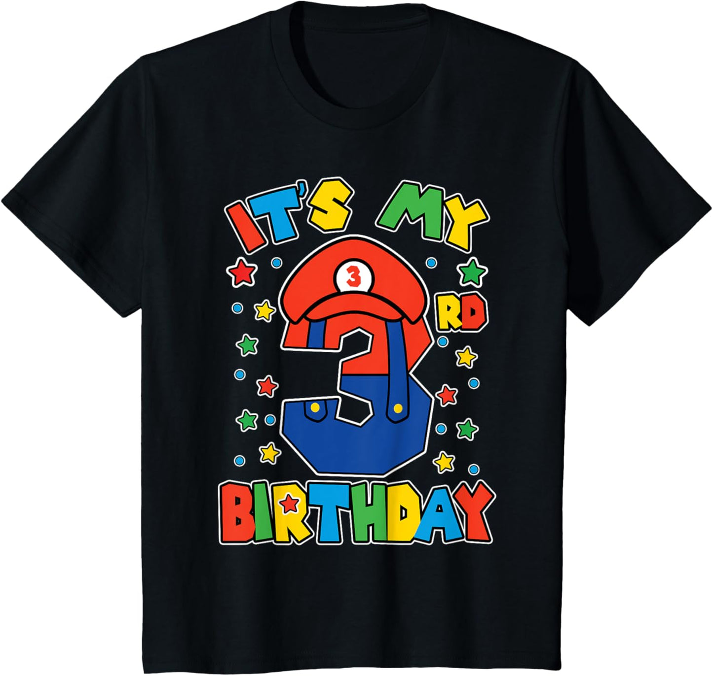 Kids 3rd Birthday Super Gamer Gaming Theme Birthday Party Boys T-Shirt