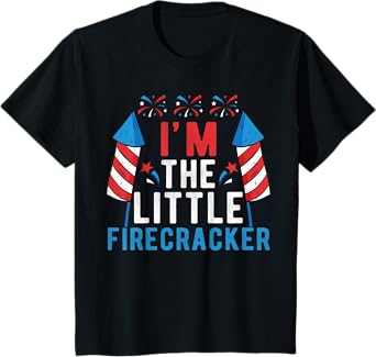 I'm The Little Firecracker Kids 4th Of July Matching Family T-Shirt
