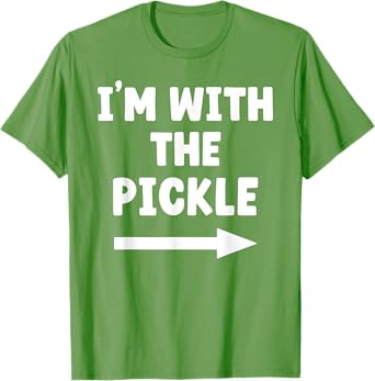 I'm With The Pickle Halloween Matching Costume For Couples T-Shirt