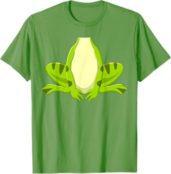 Frog Shirt Adult Kids Men Women Green Frog Costume T-Shirt