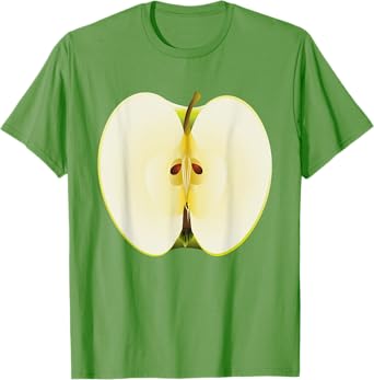 Green Apple Shirt Adult Men Women Kids Apple Costume T-Shirt