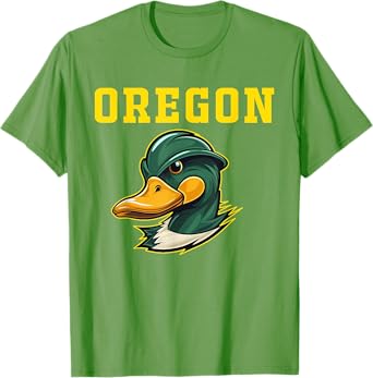 Graphic State of Oregons Football Evergreen Sports Spirit T-Shirt