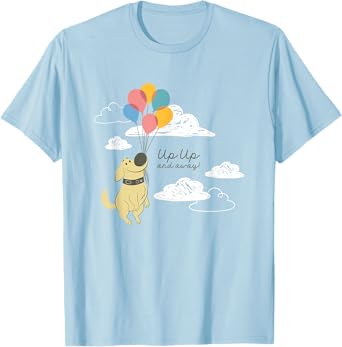 Disney Pixar Up Cute Dug Up Up And Away! Big Chest Logo T-Shirt