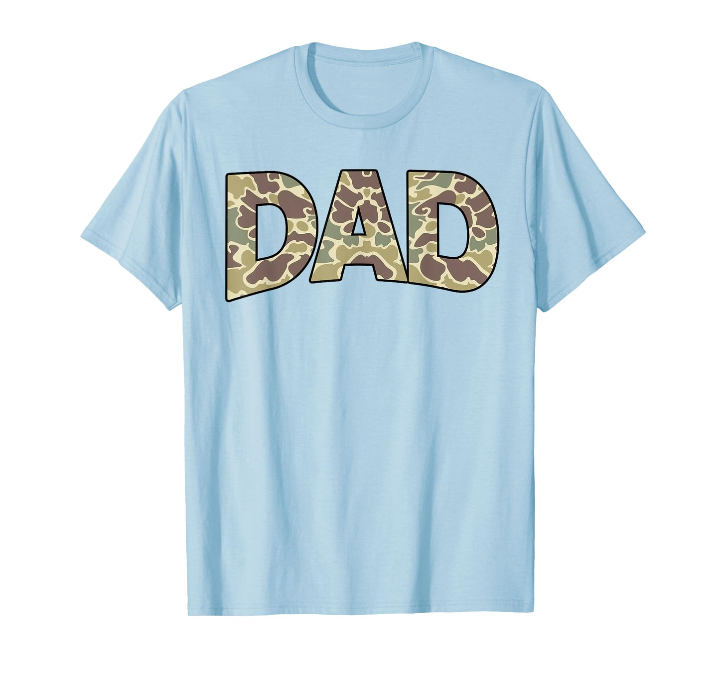 Men Old School Camo Dad, Retro Camouflage Daddy Father's Day T-Shirt