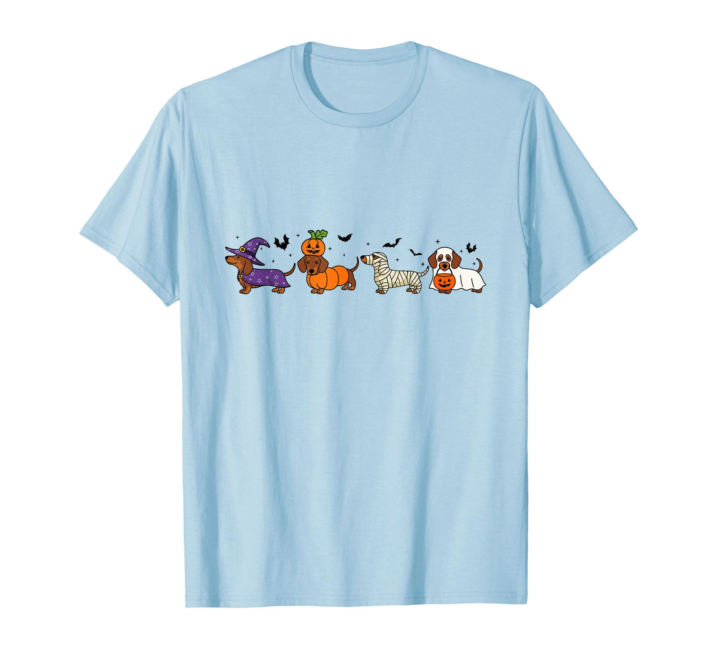 Funny Dachshund Halloween Wiener Dog Mom Dog Lover Spooky T-Shirt