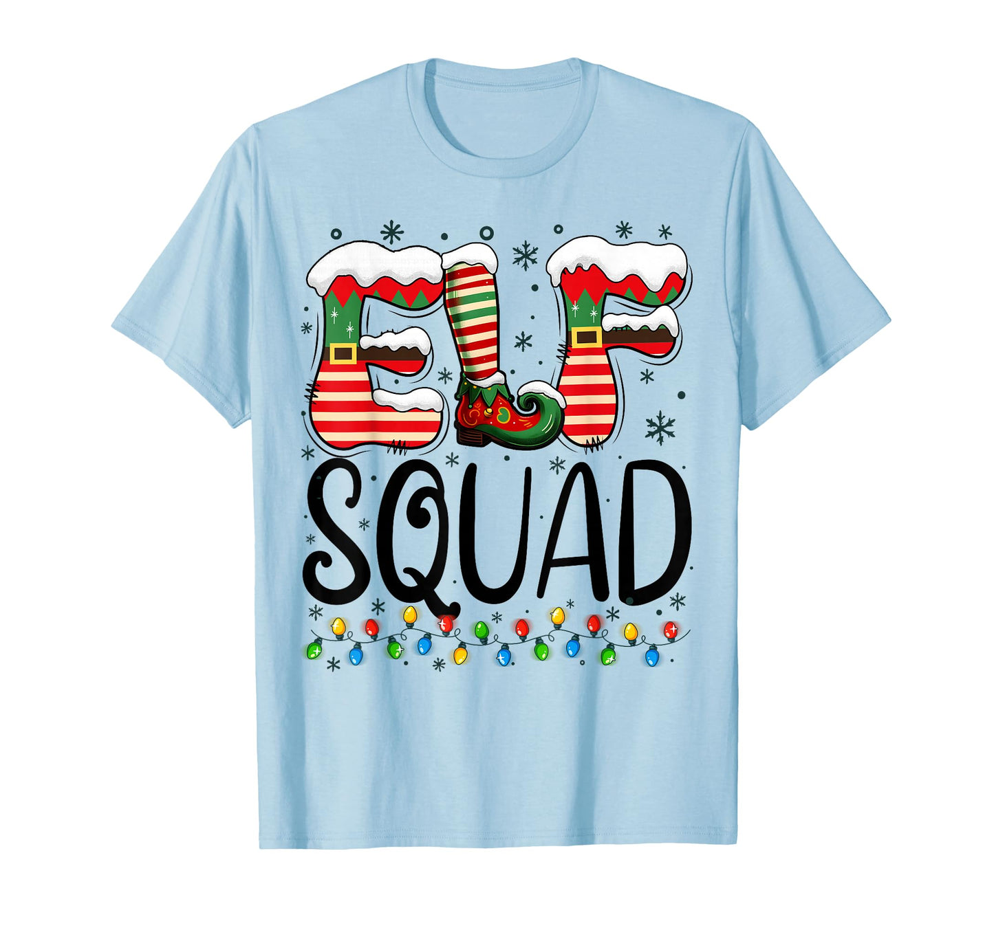 Elf Squad Funny Christmas Family Pajamas T-Shirt