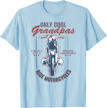 Only Cool Grandpas Ride Motorcycles T-Shirt