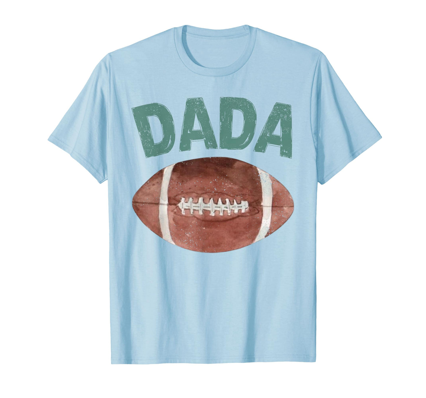 Dada of The 1 Year Old Football 1st Year Down Birthday Party T-Shirt