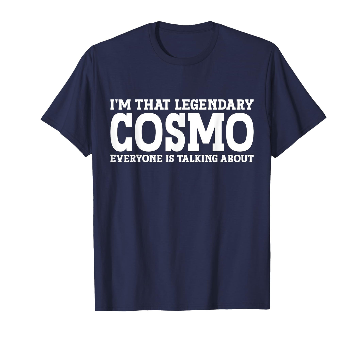 Cosmo Gifts Cosmo Personal Name First Name Funny Cosmo T-Shirt - Men, Birthday Celebrants - Unisex-Adults - Black - Short Sleeve - T-Shirt - Small