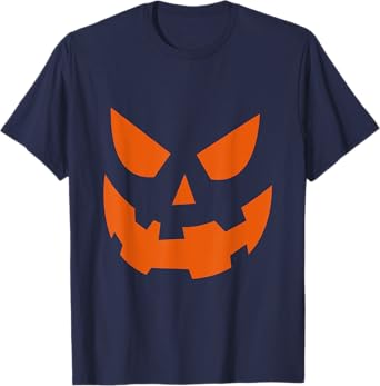 Jack O' Lantern Halloween Costume Funny Pumpkin Face T-Shirt