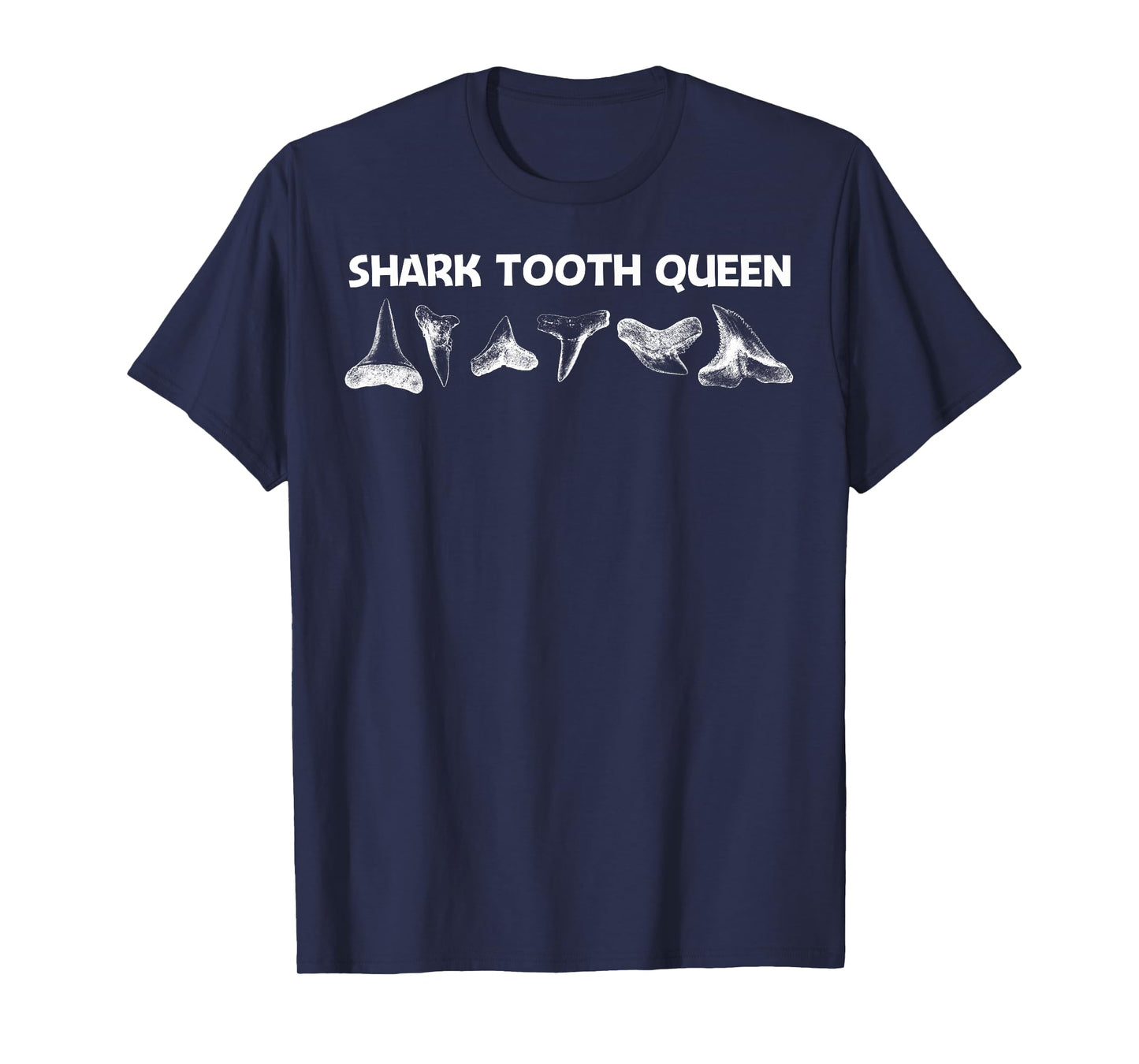 Funny Shark Teeth Design For Women Mom Animal Fossil Hunters T-Shirt
