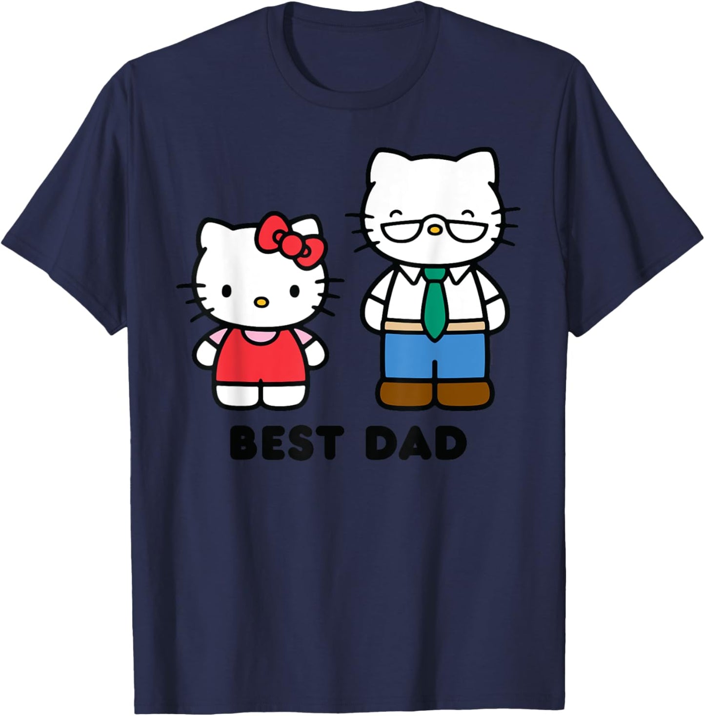 Hello Kitty Best Dad Fathers Day T-Shirt