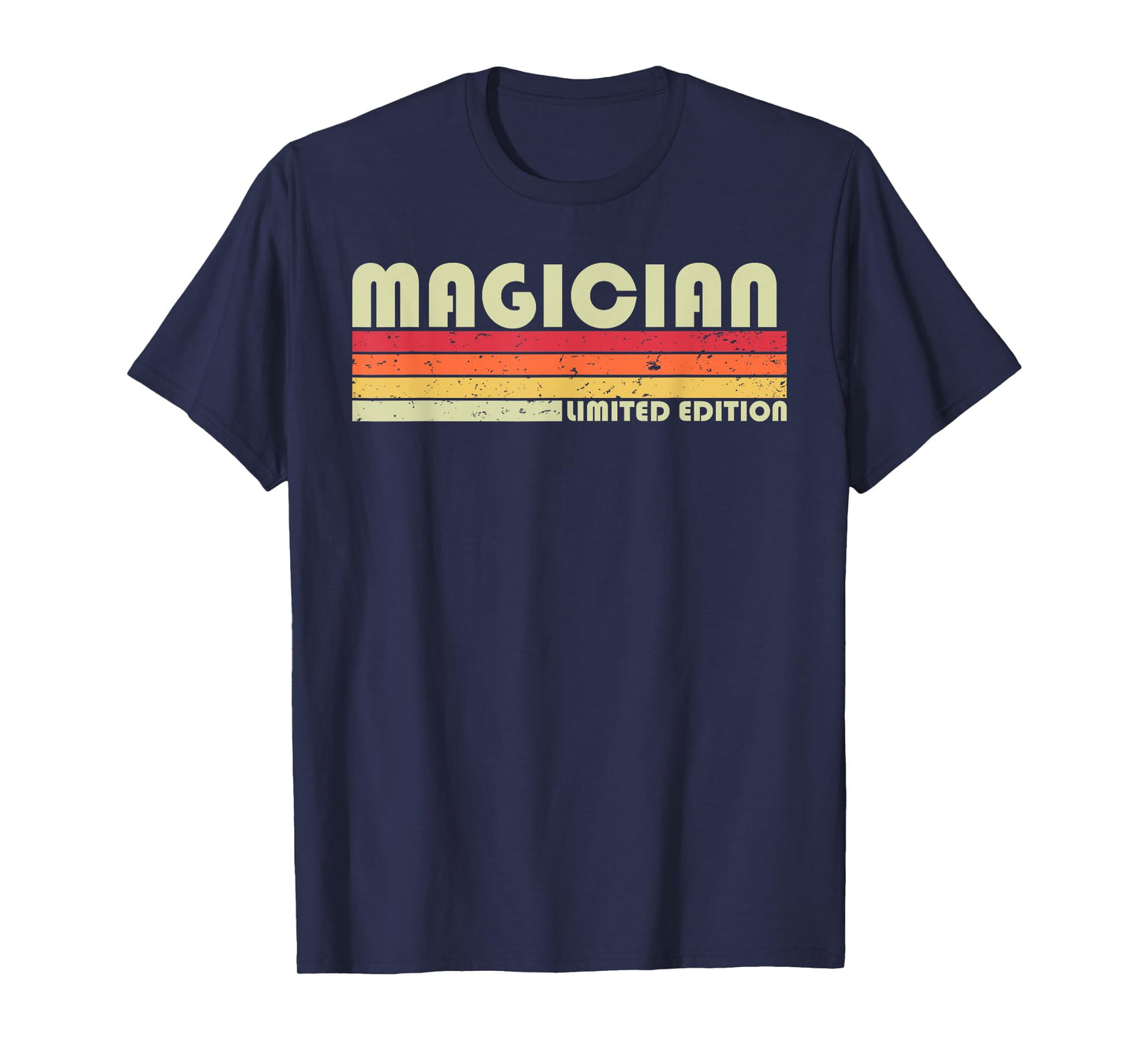 MAGICIAN Funny Job Title Profession Birthday Worker Idea T-Shirt, Black, Small