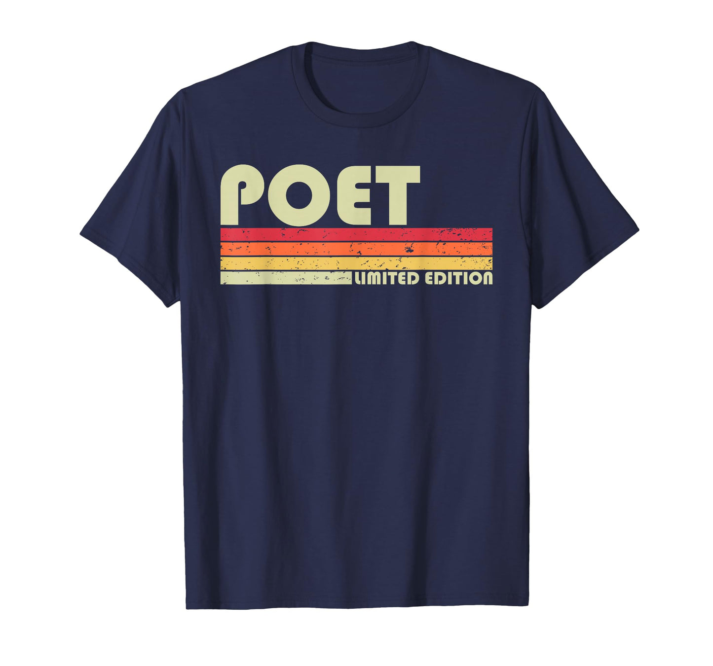 Personal Christmas Retro Vintage Graduation Gifts POET Funny Job Title Profession Birthday Worker Idea T-Shirt
