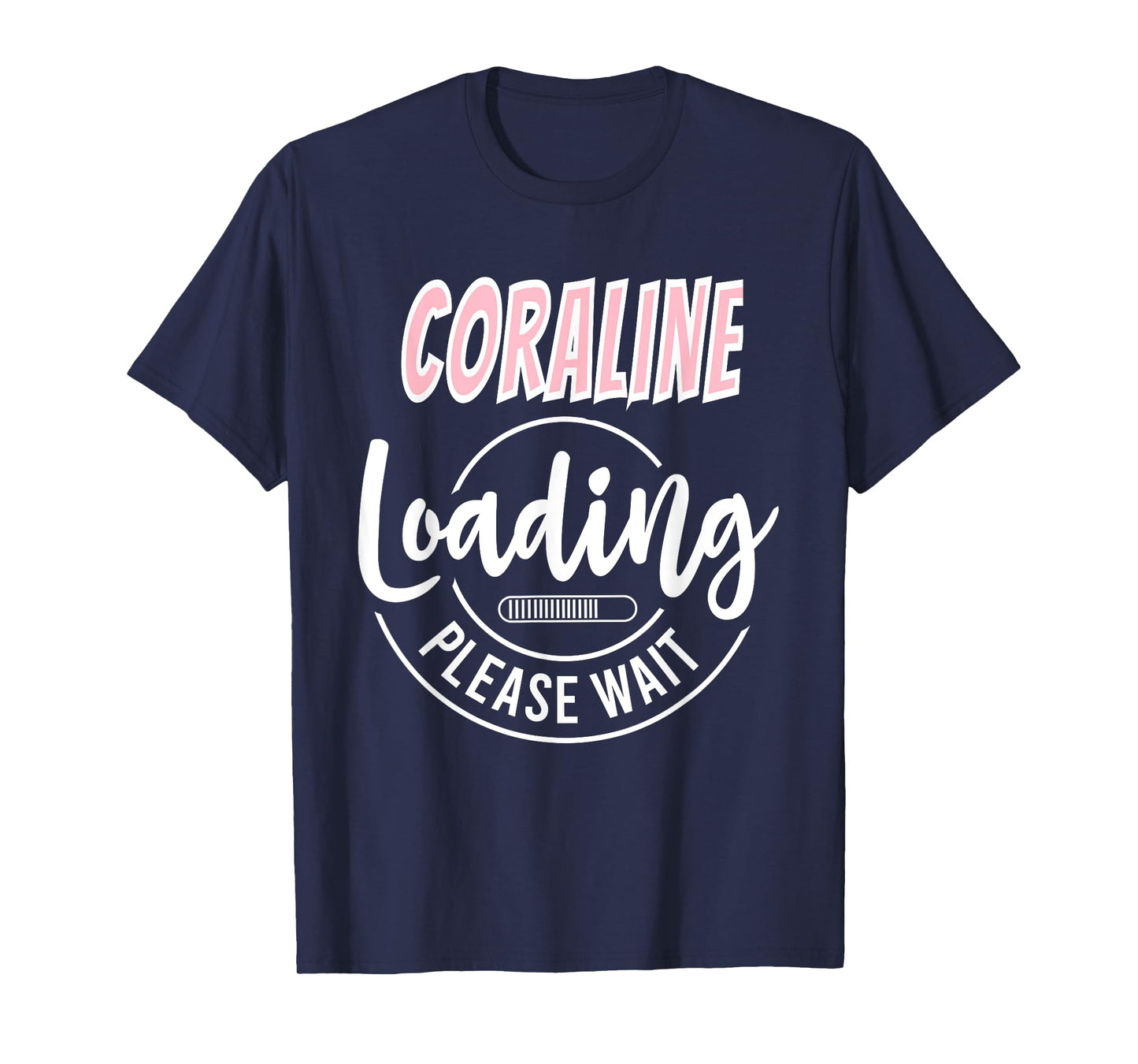 Coraline Custom Personalized Baby Loading Shirt Baby Shower T-Shirt