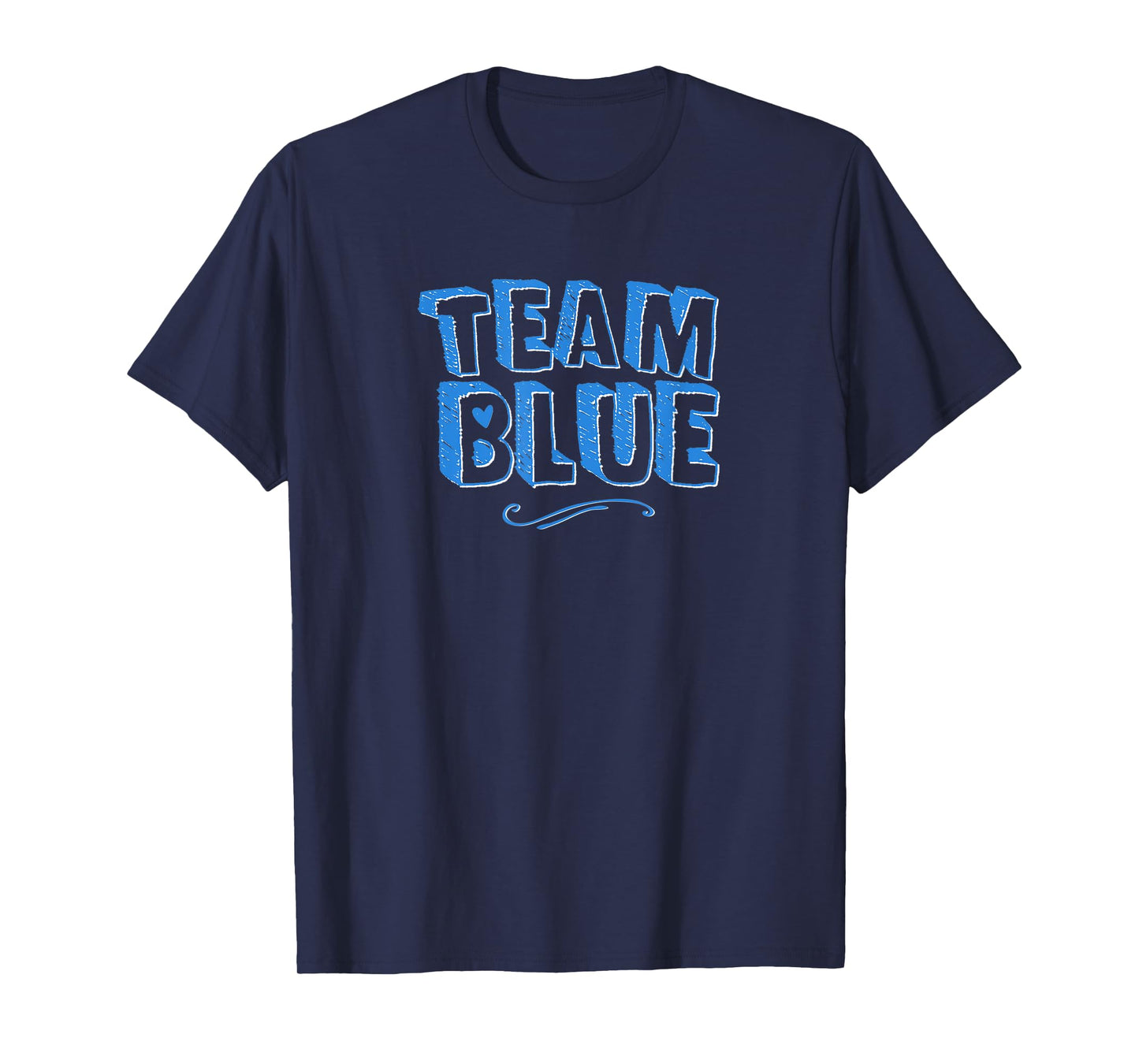 Team Blue Mom Dad Boy Gender Reveal Announcement Matching T-Shirt