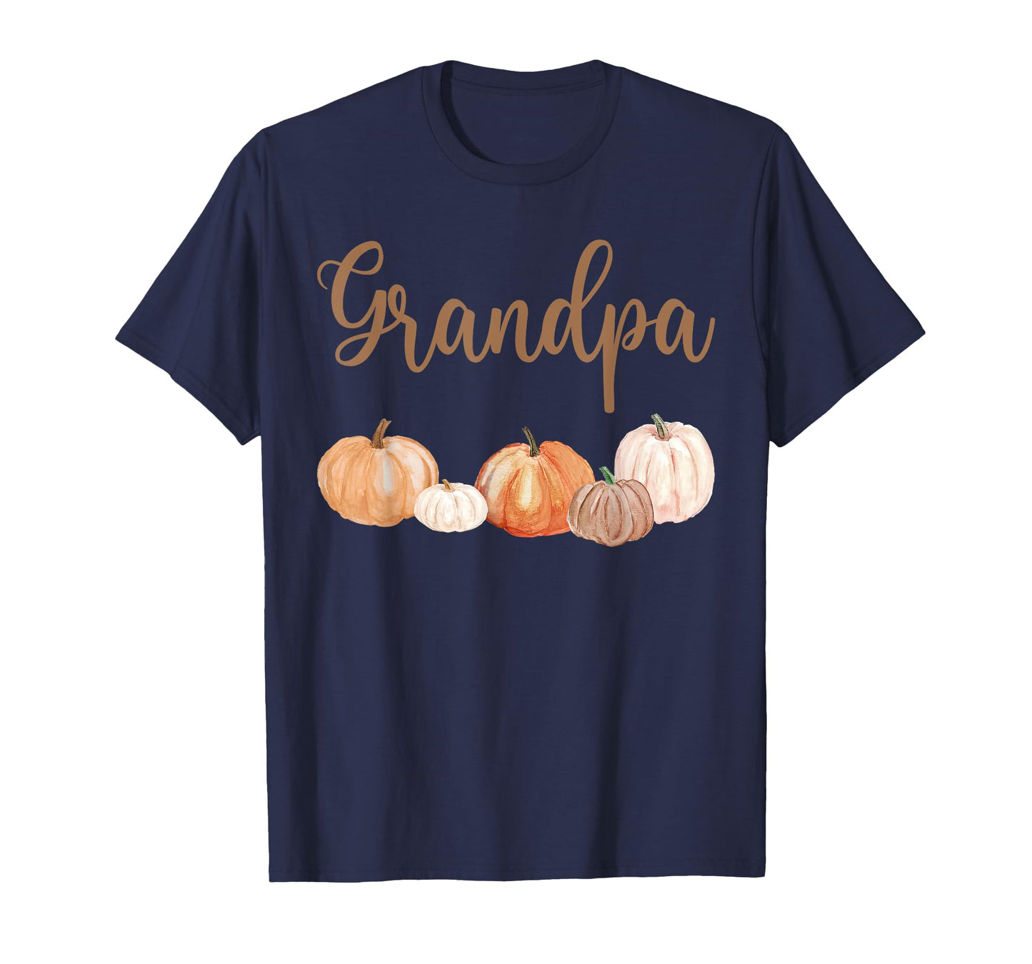 Grandpa of Little Pumpkin First Birthday Autumn Pumpkin T-Shirt