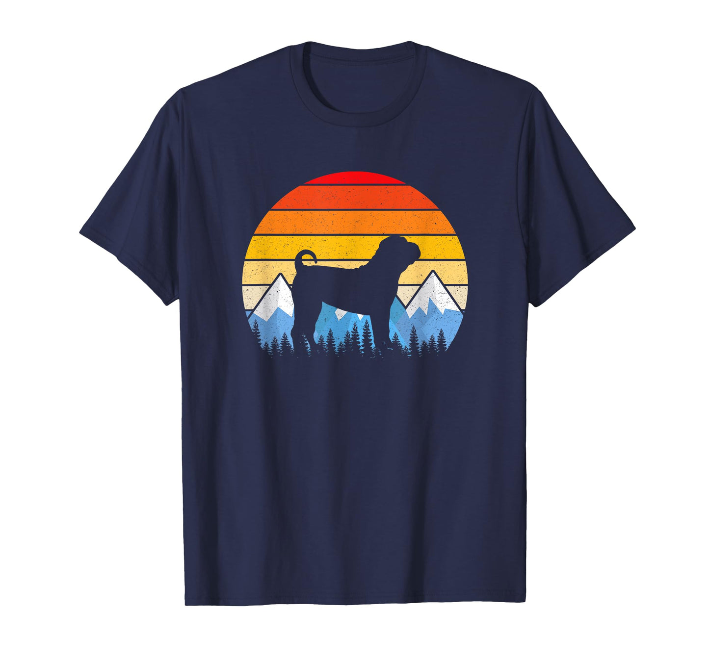 Vintage Retro Chinese Shar-Pei T Shirt Chinese Shar-Pei Gift T-Shirt