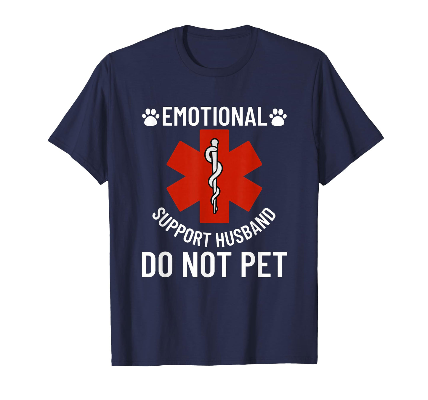 Emotional Support Husband Do Not Pet Funny Husband T-Shirt