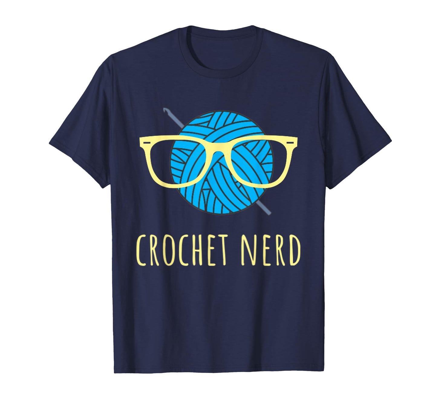 Crochet Nerd Funny Grandma Mom Crocheting Yarn Lover Gift T-Shirt