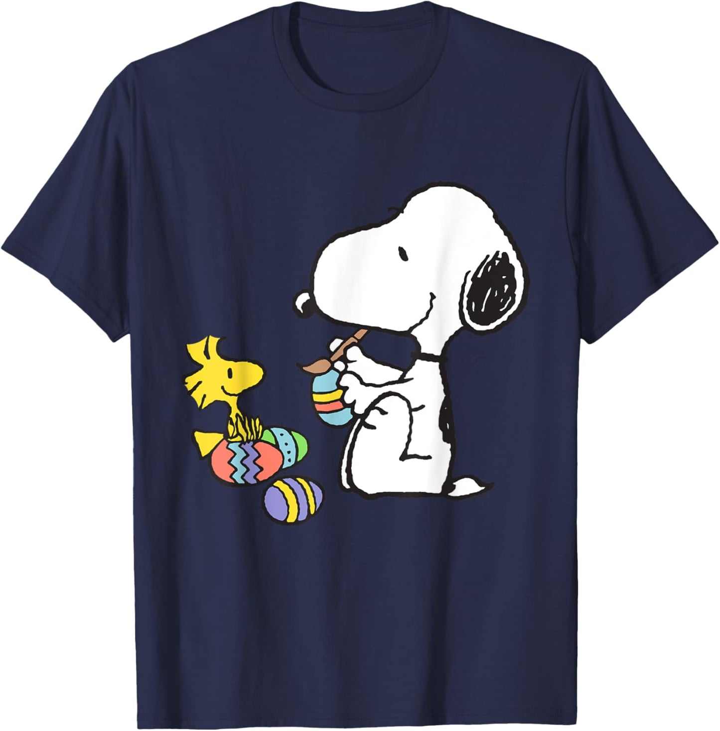 Peanuts - Snoopy Woodstock Easter Egg Painting T-Shirt