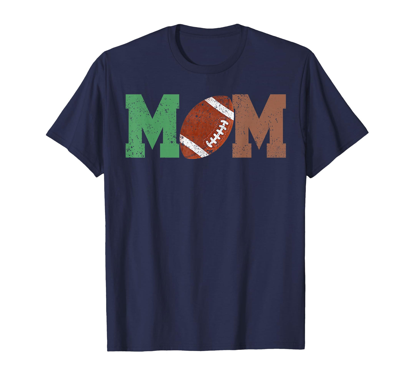 Mom of The 1 Year Old Football 1st Year Down Birthday Party T-Shirt