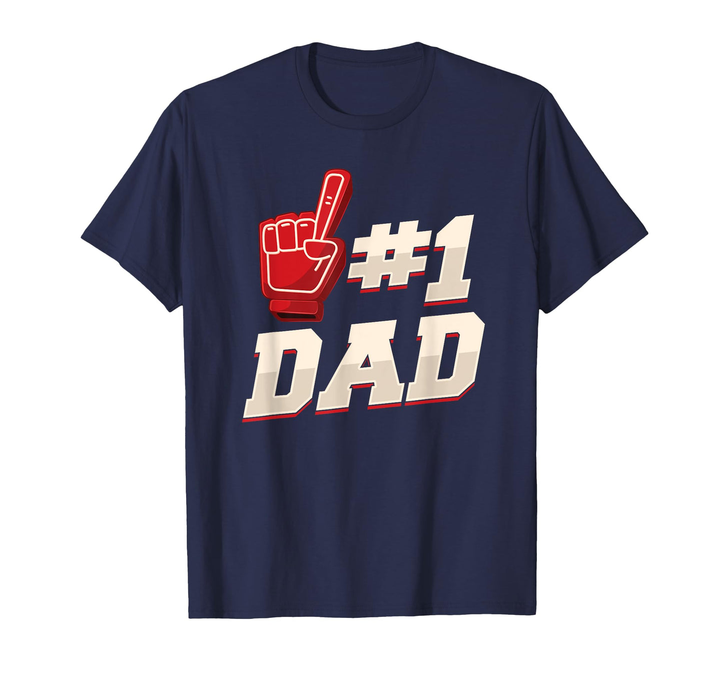 Athletic #1 Dad Number 1 Father Dad Father Father's Day T-Shirt