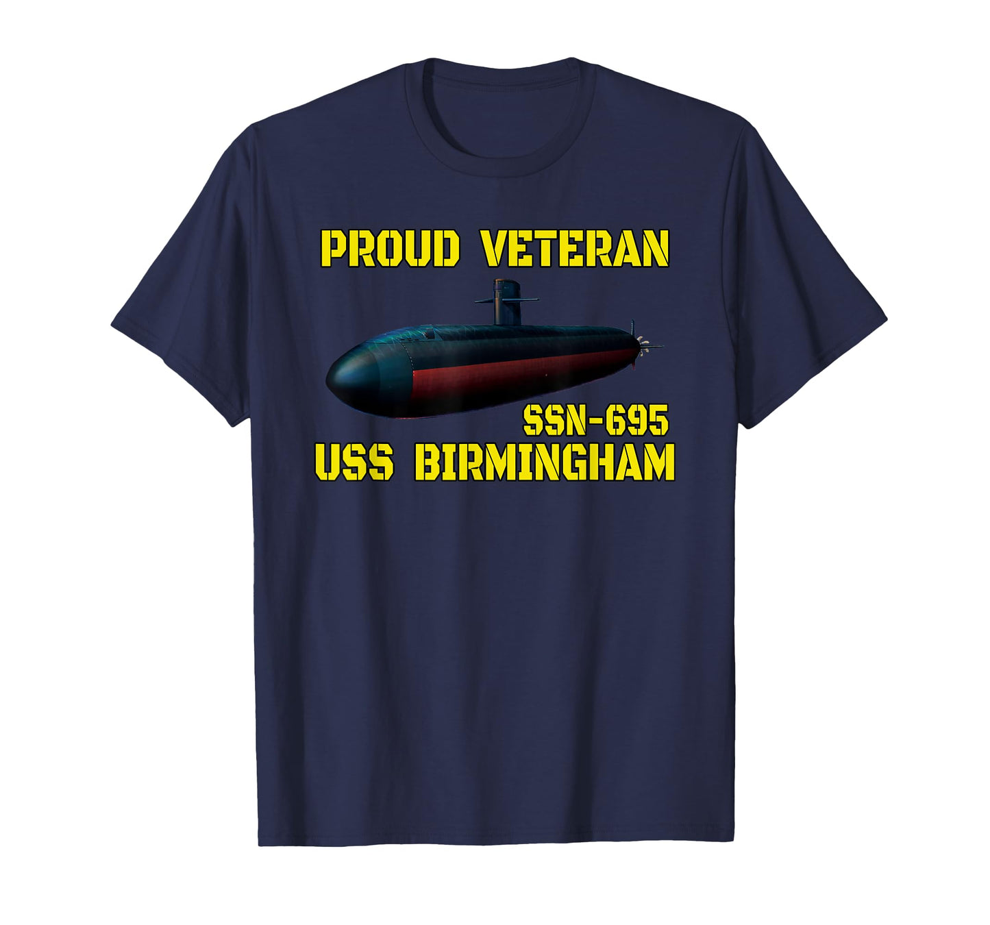 USS Birmingham SSN-695 Submarine Veterans Day Father Grandpa T-Shirt