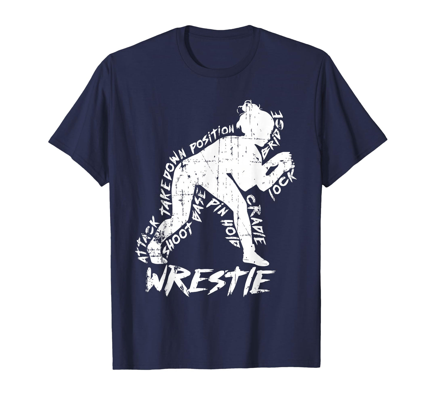 High School Wrestling Mom Dad Gift for Girls Wrestling T-Shirt