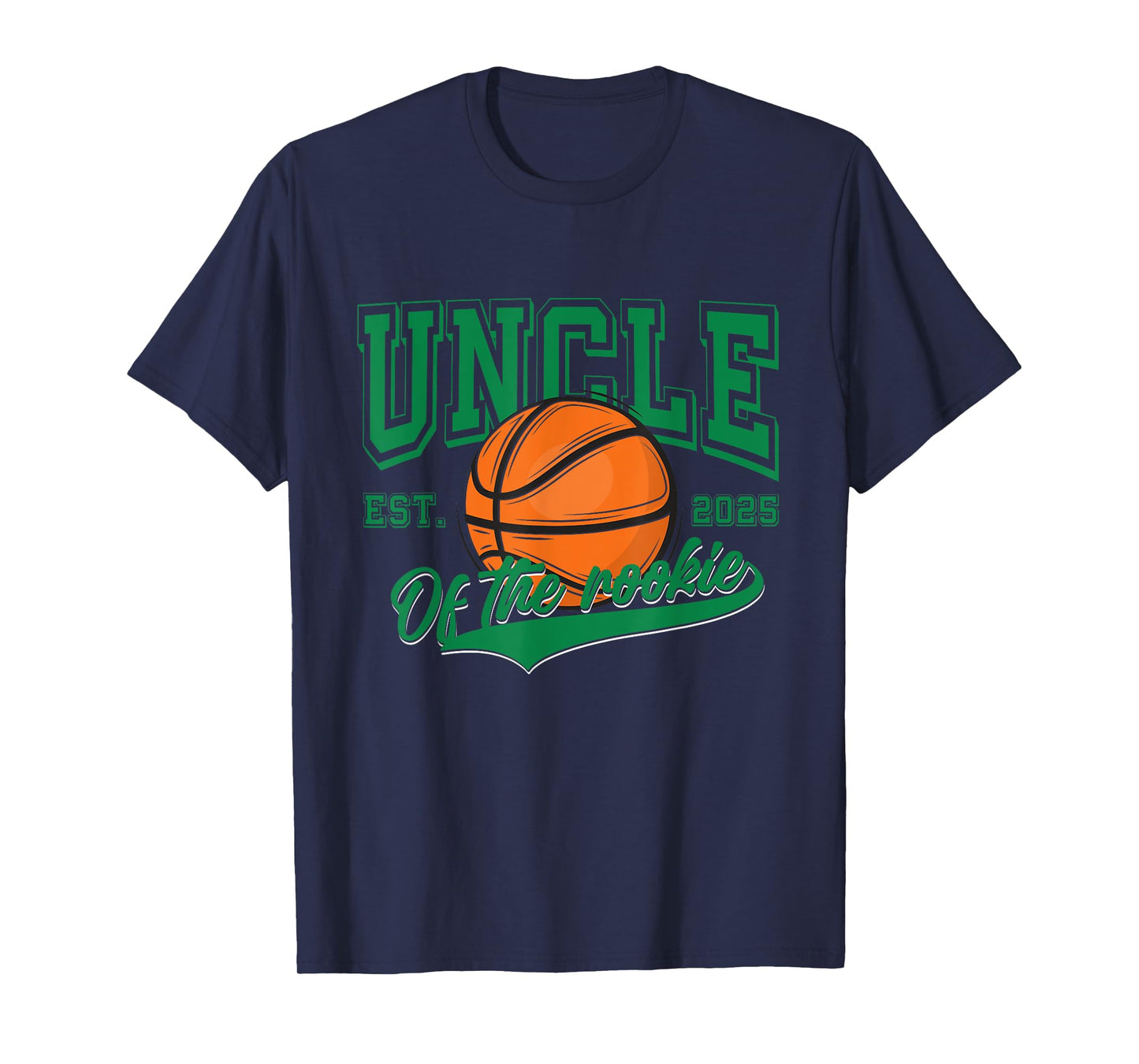 Uncle of Rookie 1st Birthday boy Basketball Family Matching T-Shirt