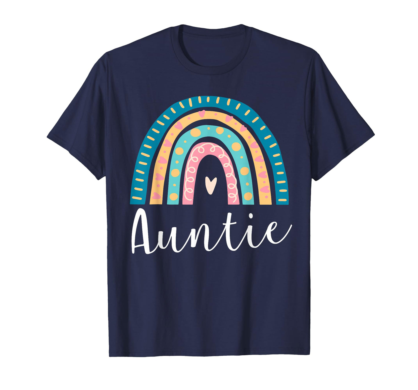 Auntie Rainbow Gifts Family Matching Birthday T-Shirt