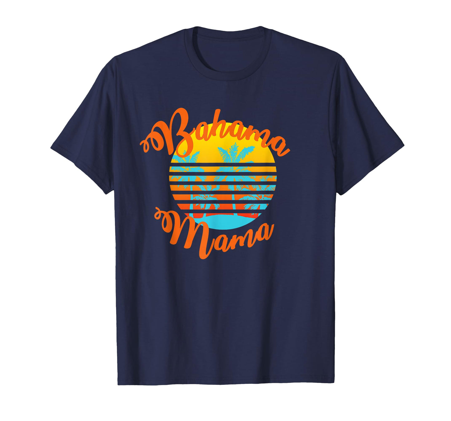 Bahama Mama Retro sunset with palm trees T-Shirt