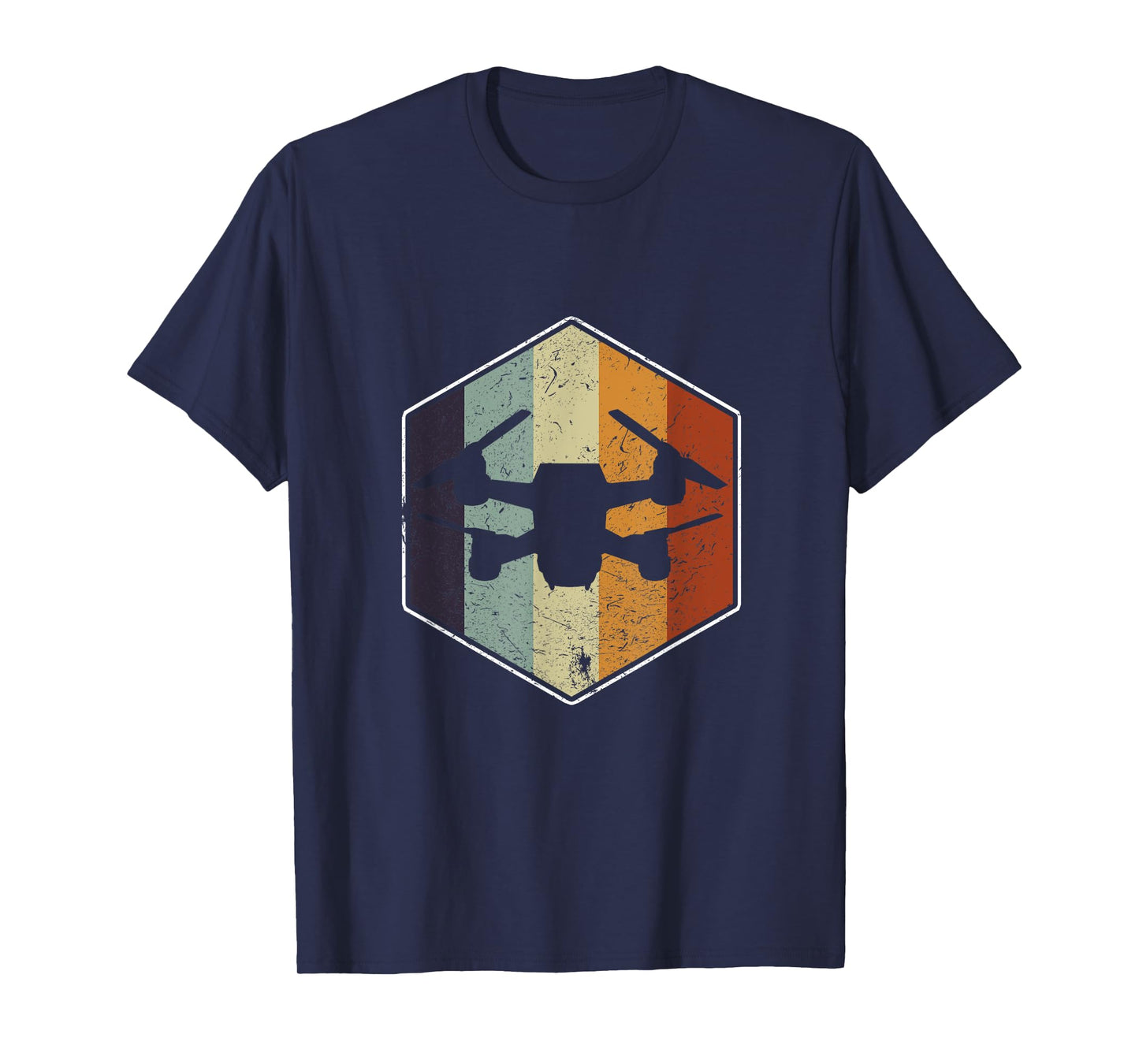 Vintage Quadcopter FPV RPV Drone Racer Pilot T-Shirt