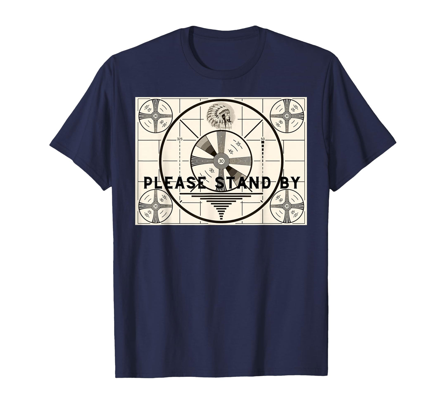 Vintage Old Test Pattern Please Stand By TV T-Shirt