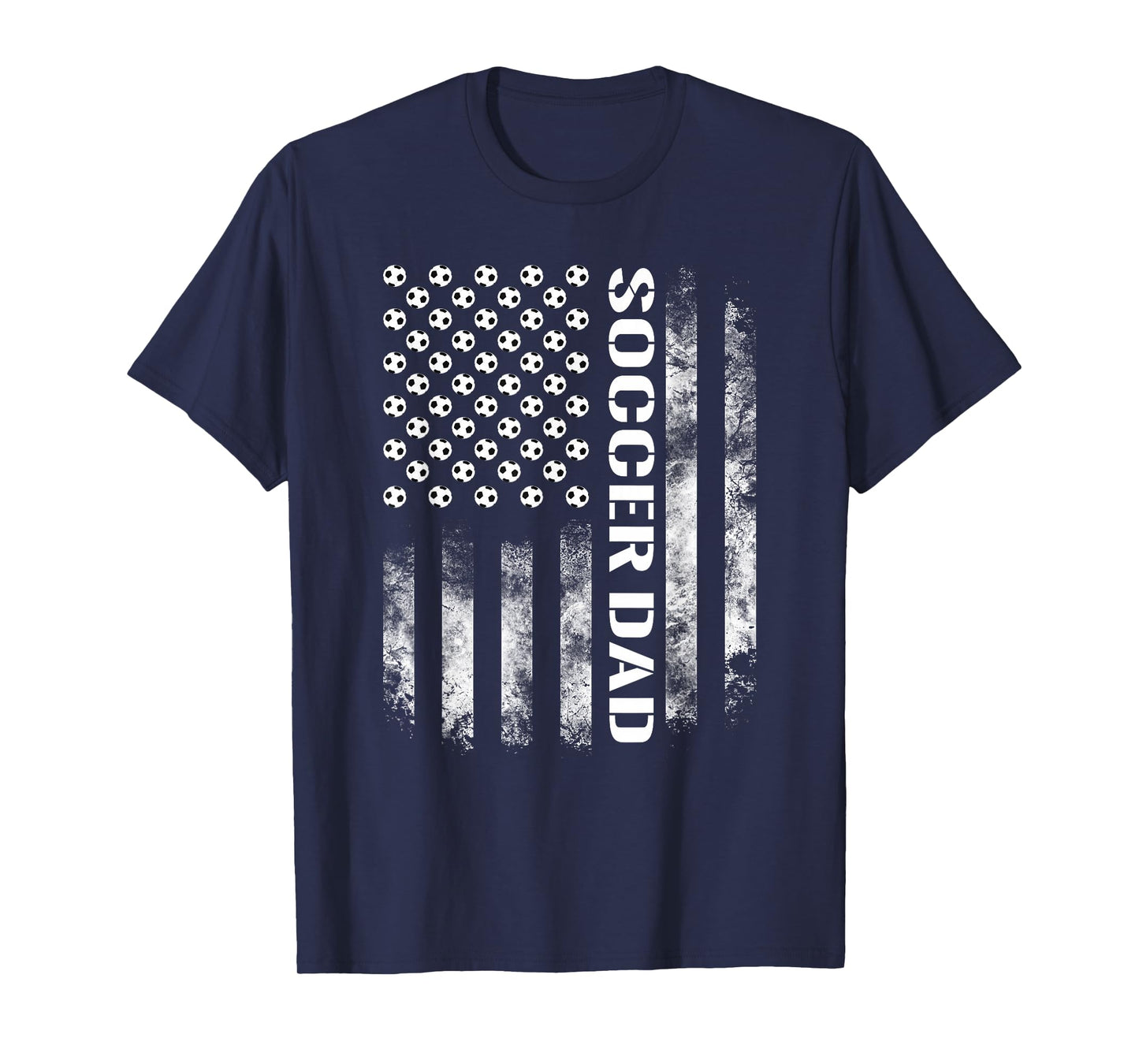 Soccer Dad Funny USA Flag Father's Day Gift T-Shirt